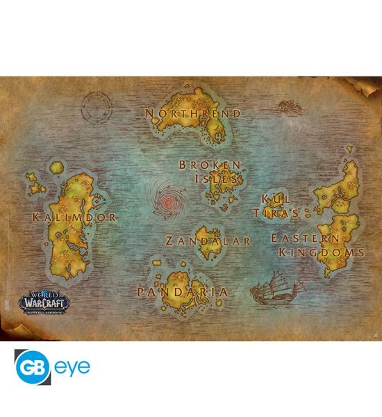 World o Warcraft: Map Poster (91.5x61cm)