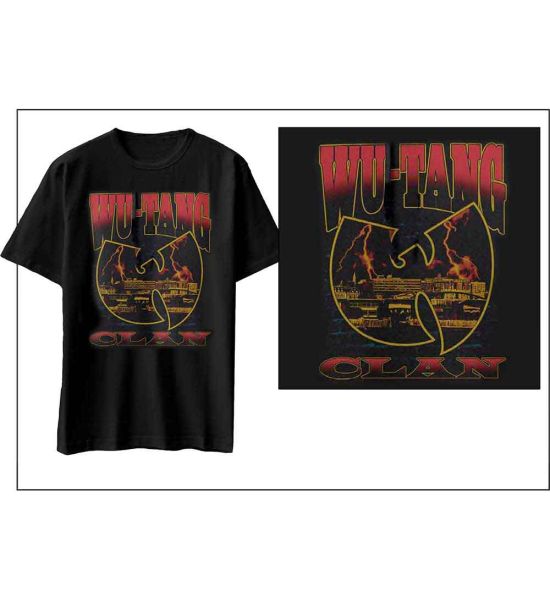 Wu-Tang Clan: Lightning Infill W - Black T-Shirt