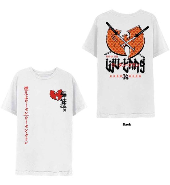 Wu-Tang Clan: Swords (Back Print) - White T-Shirt