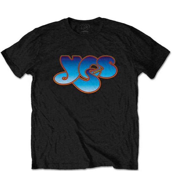 Yes: Classic Blue Logo - Black T-Shirt