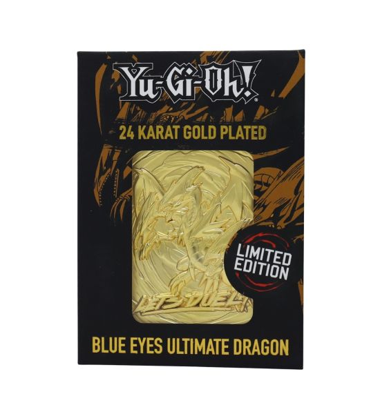 Yu-Gi-Oh!: Blue Eyes Ultimate Dragon Limited Edition 24K Gold Plated Metal Card