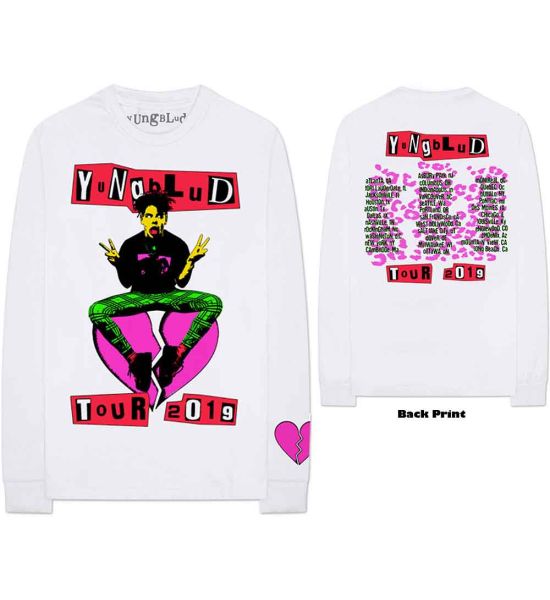 Yungblud: Tour (Back Print, Sleeve Print) - White T-Shirt